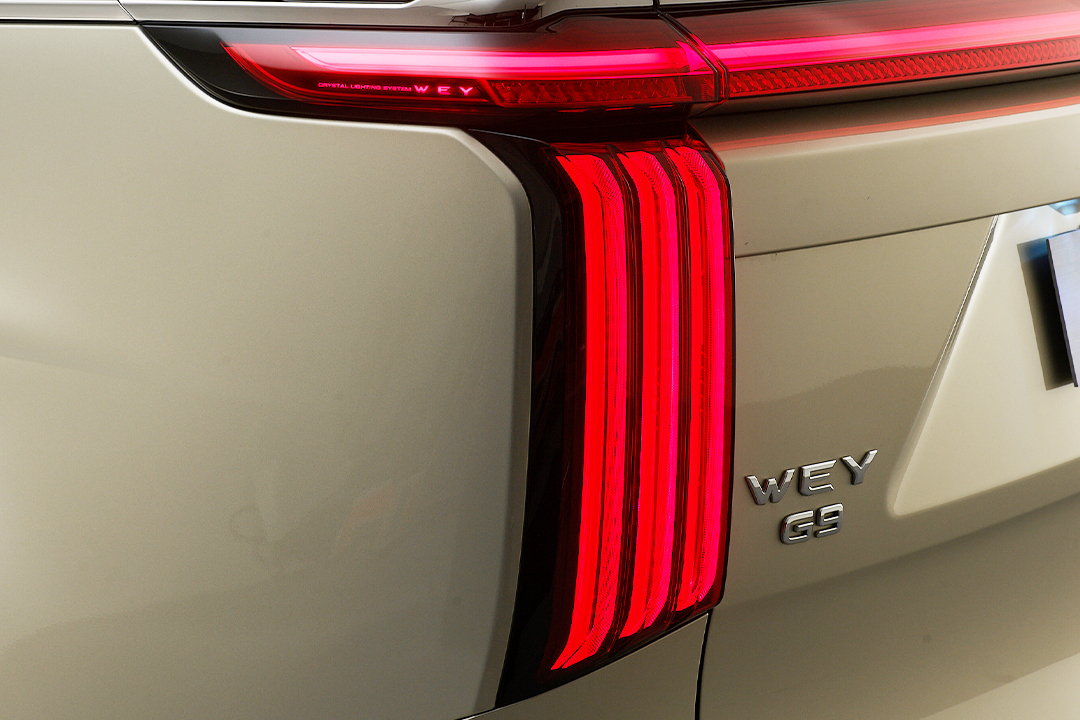 WEY G9 exterior — rear three-quarter